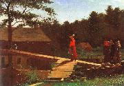 Winslow Homer The Morning Bell oil painting artist